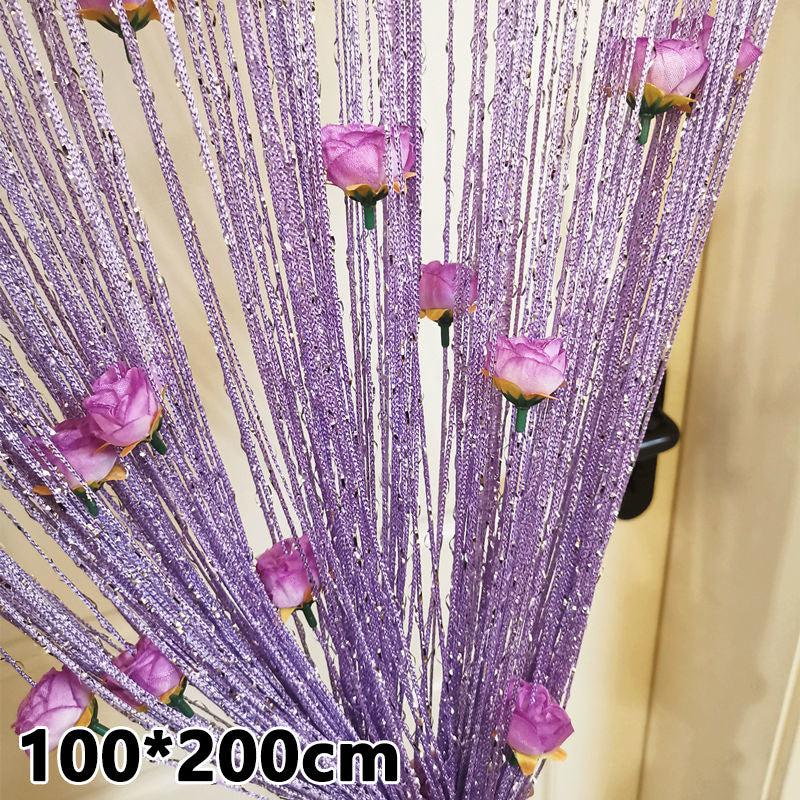 Hanging Vestibule String Rose Curtain