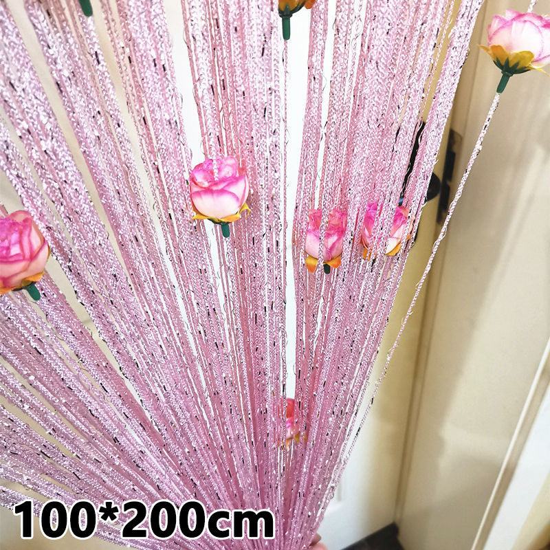 Hanging Vestibule String Rose Curtain