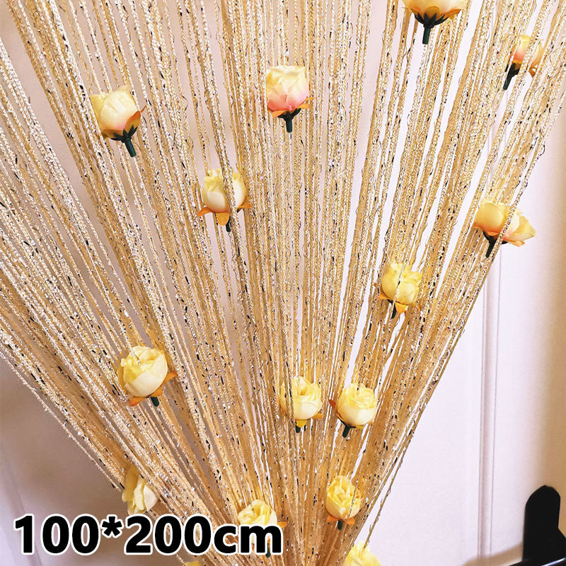 Hanging Vestibule String Rose Curtain