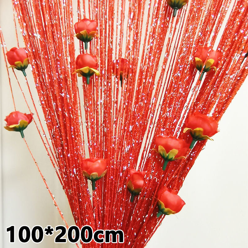 Hanging Vestibule String Rose Curtain