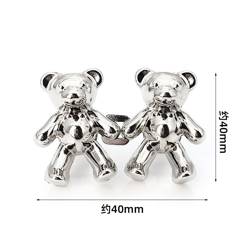 8pcs/4pairs Bear Waist Tight Magic Button Adjustable