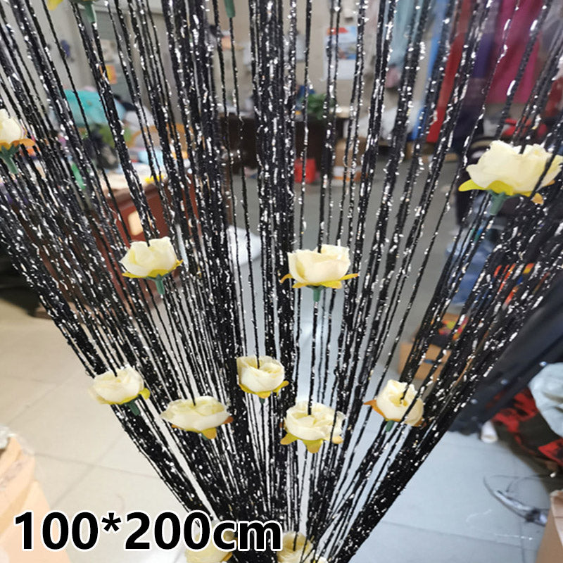 Hanging Vestibule String Rose Curtain