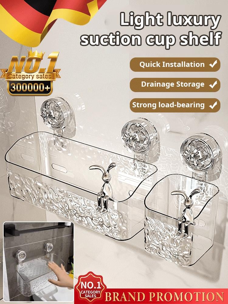 Glacier Pattern Suction Cup Shelf