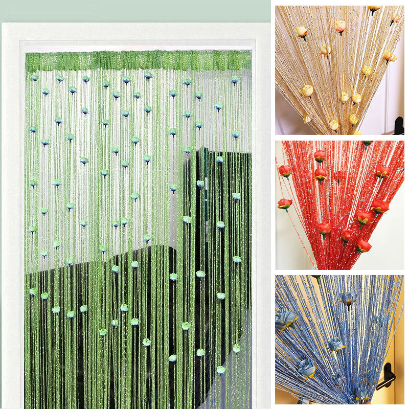 Hanging Vestibule String Rose Curtain