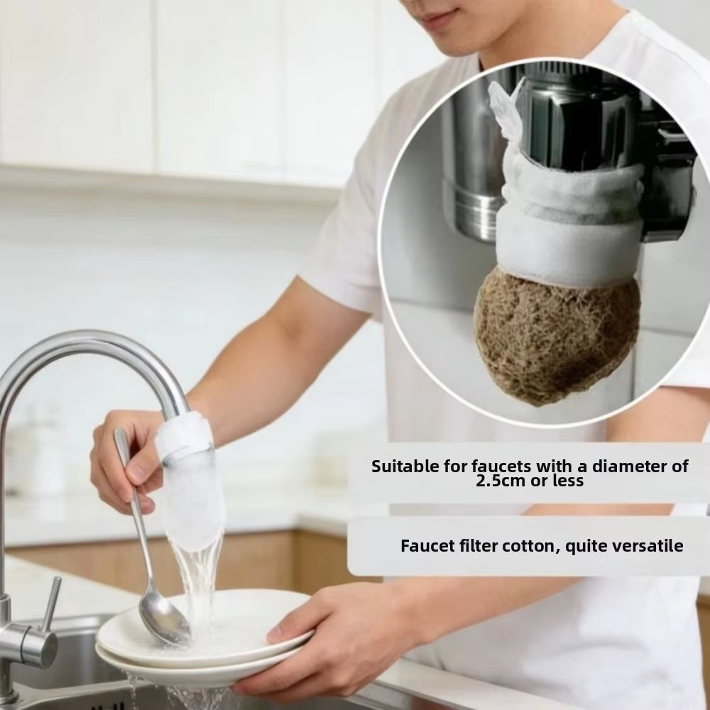60 Pcs Universal Faucet Filter Cotton Bag