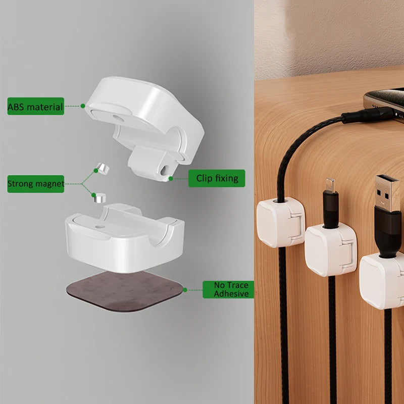 Magnetic Cable Clip Adjustable Cable Organizer