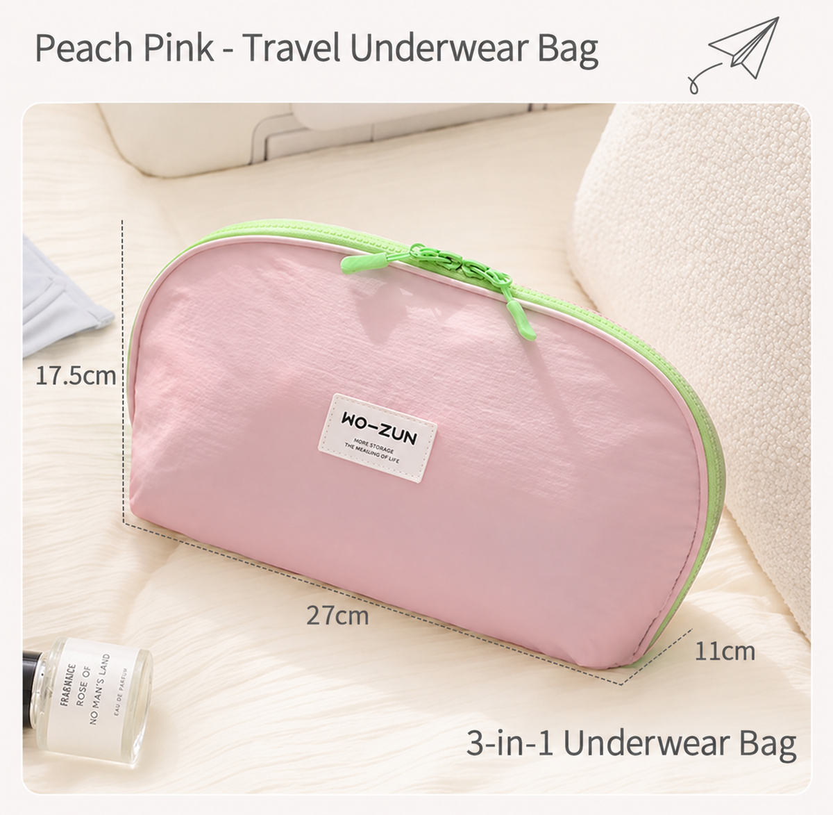 Travel Portable Bra Panty and Sock Storage Bag