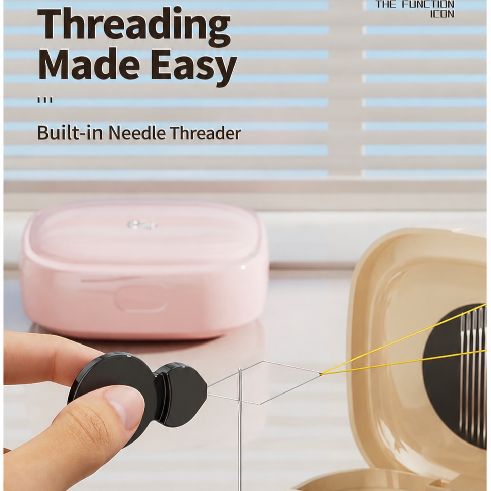 Mini Sewing Kit with Magnetic Needle Tool