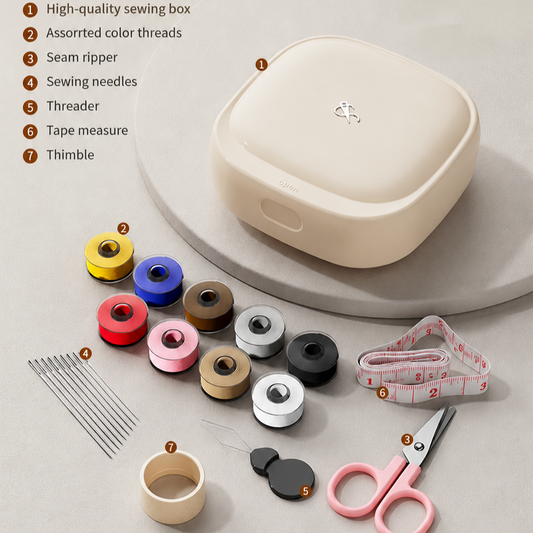 Mini Sewing Kit with Magnetic Needle Tool