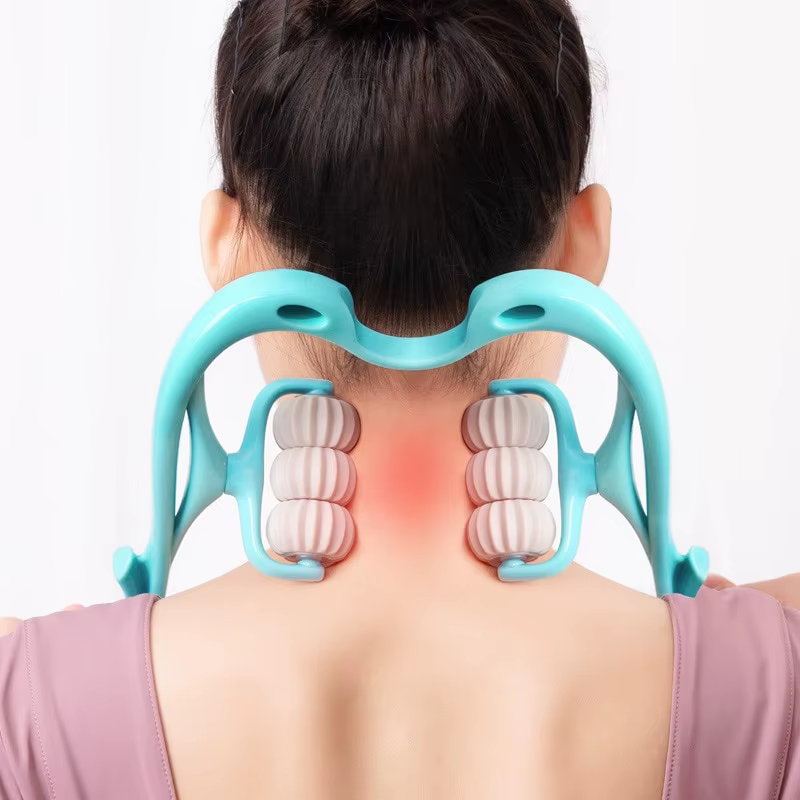 Neck Massager Handheld Shoulder Aids With Ball Shiatsu