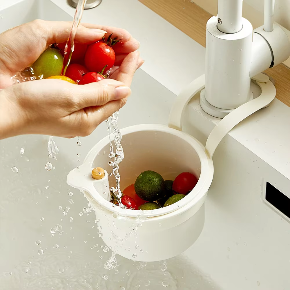 2 Pcs Creative Sink Hanging Strainer Basket