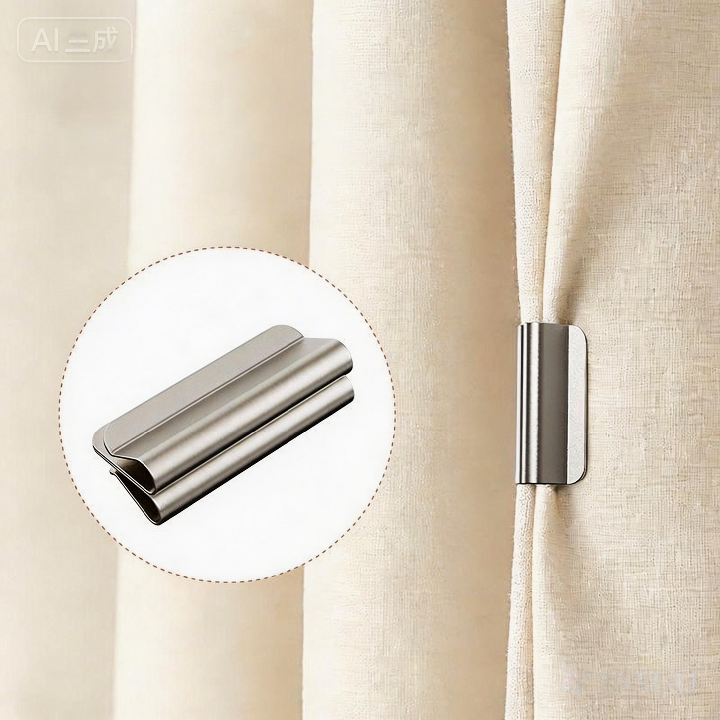 5 Pairs Strong Magnetic Curtain Clips
