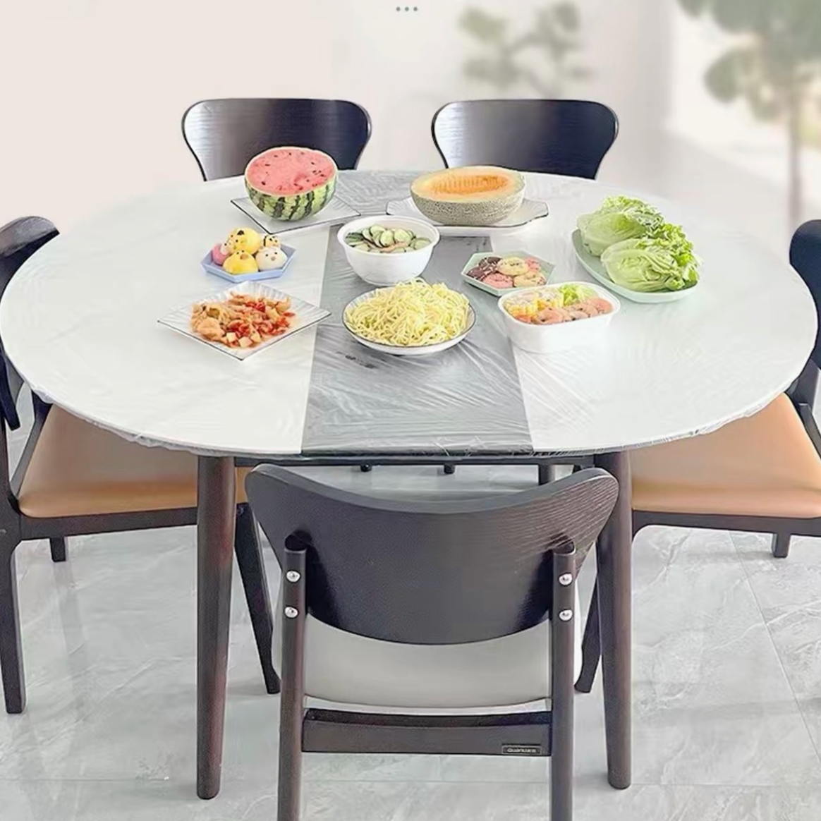 10Pcs Thickened PE Disposable Tablecloth