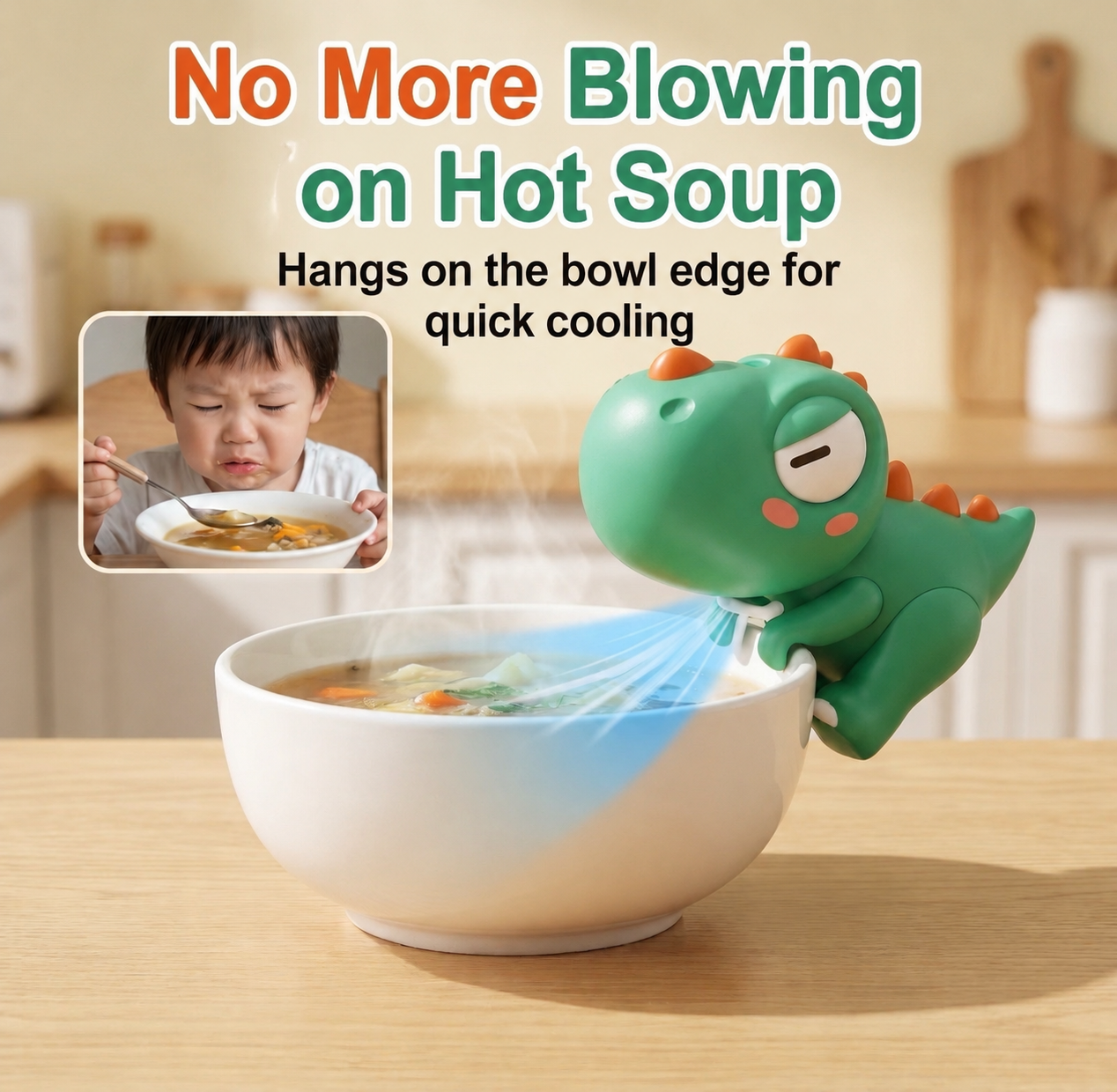 USB Multi-functional Cup-Hanging Small Fan Baby Food Cooling Gadget
