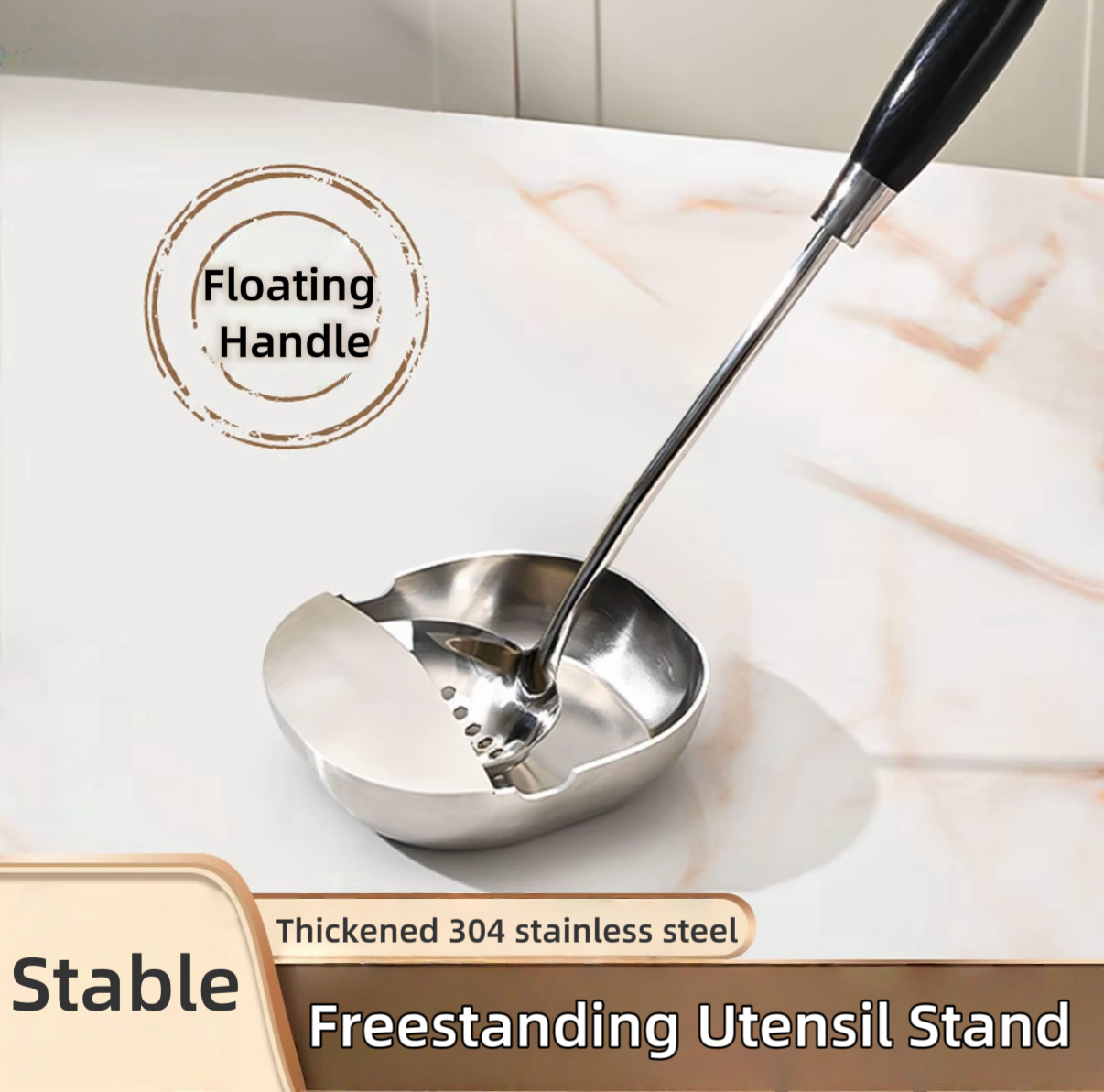 Creative Stainless Steel Spoon Holder