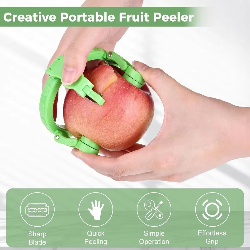 2pcs Fruit & Vegetable Tools Handheld Rotating Peeler