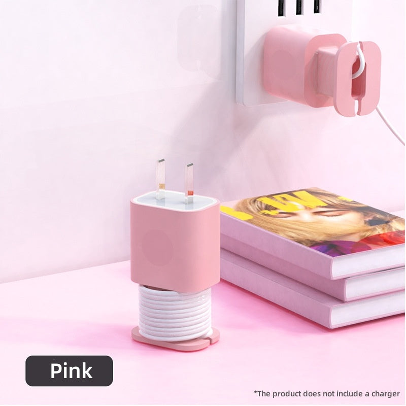 New 2 In 1 Creative Charger Protector Data Cable Organizer