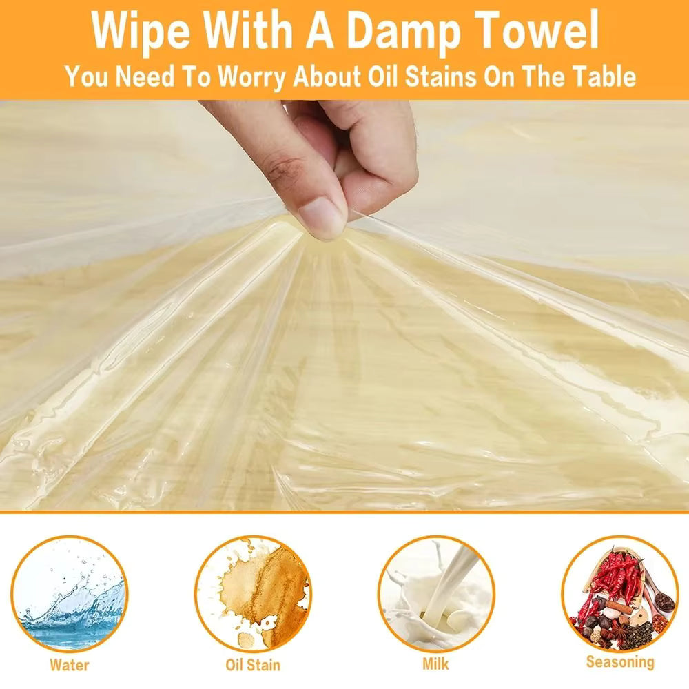 10Pcs Thickened PE Disposable Tablecloth