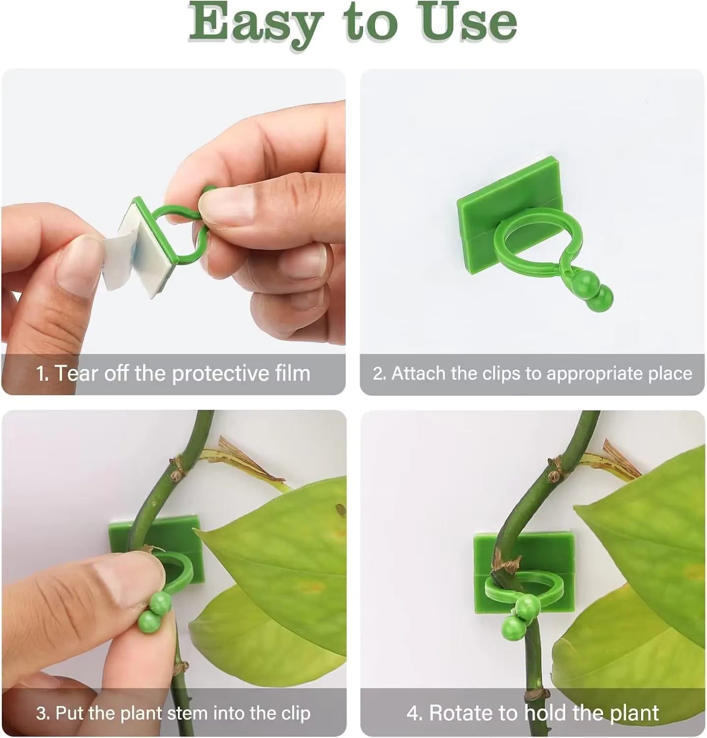 Invisible Plant Support Clips for Climbing Orchid Flower Ties