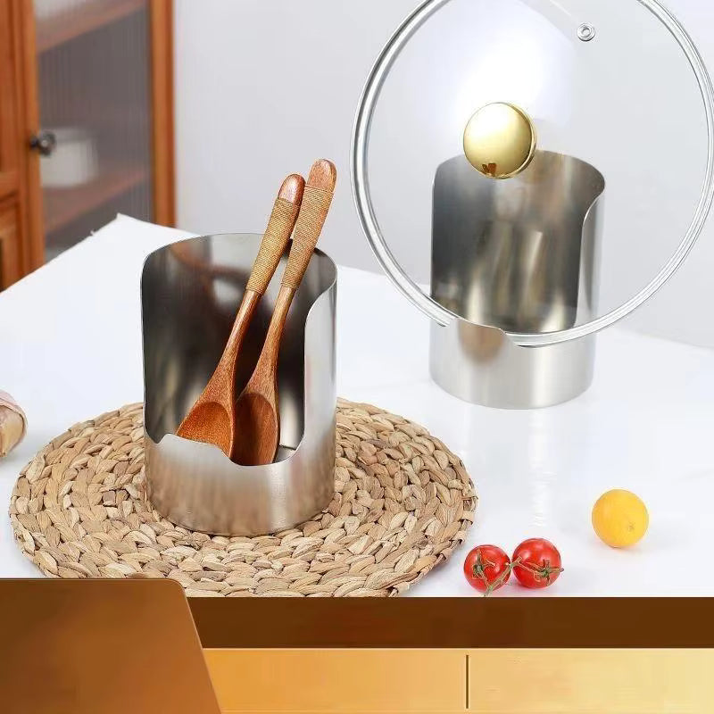 2026 NEW Stainless Steel Spatula Spoon Holder Heat Resistant