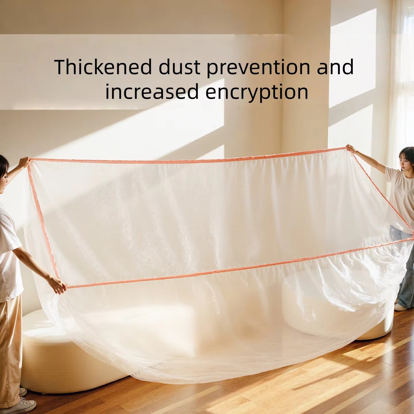 10pcs Transparent Disposable Furniture Dust Covers