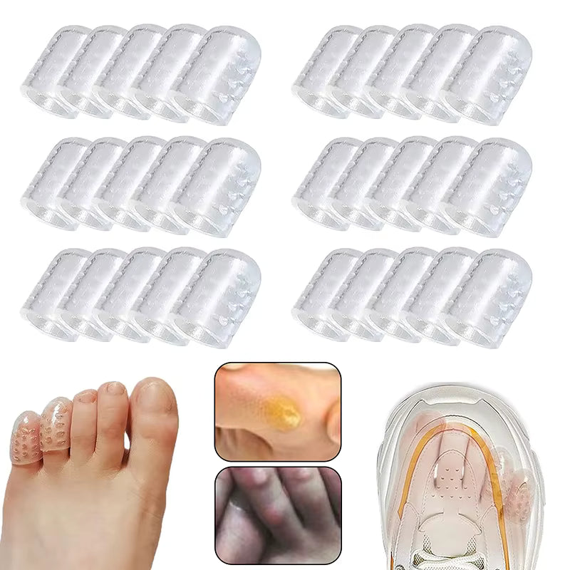 20 pcs Silicone Anti Friction Toe Protector Gel Breathable Toe Caps