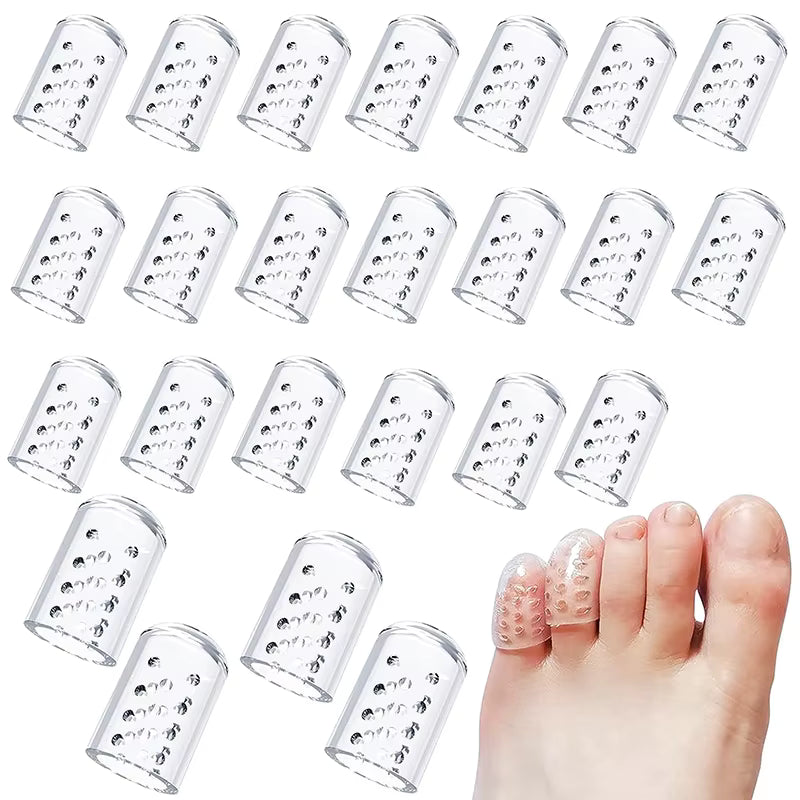20 pcs Silicone Anti Friction Toe Protector Gel Breathable Toe Caps