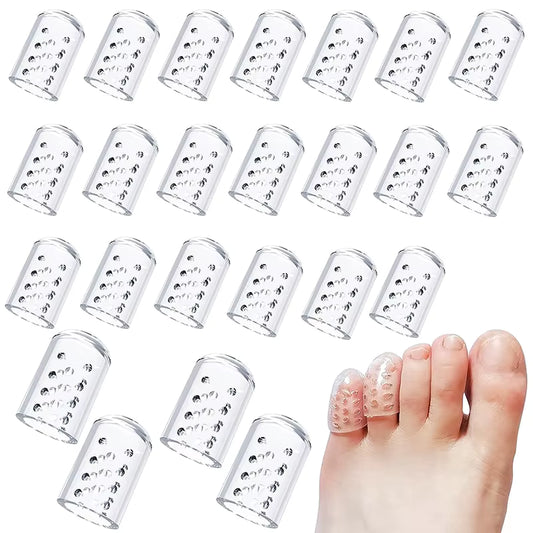 20 pcs Silicone Anti Friction Toe Protector Gel Breathable Toe Caps