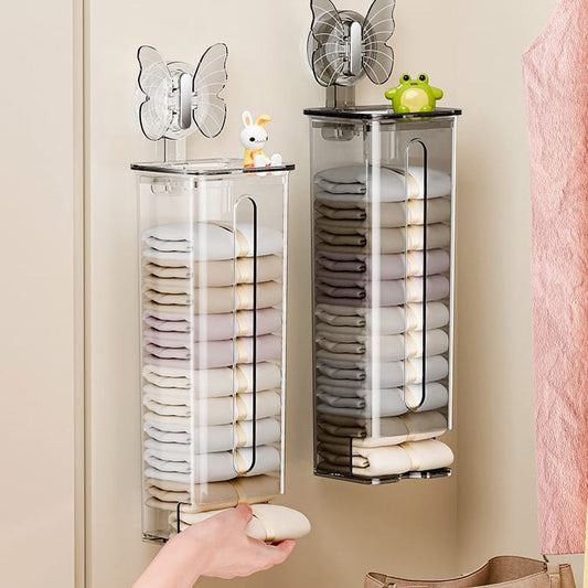Punch Free Suction Cup Butterfly Underwear Storage Box