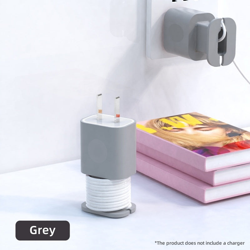 New 2 In 1 Creative Charger Protector Data Cable Organizer