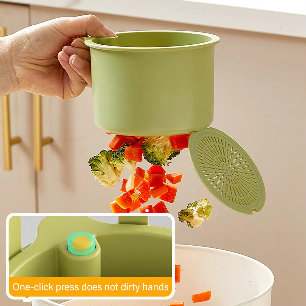 2 Pcs Creative Sink Hanging Strainer Basket